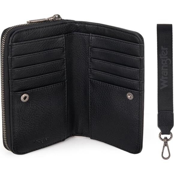 Large Capacity Wallets Women Black - Picture 4 of 6